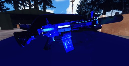 M4A1 BLUE SPACE SILENCED, REPLACES MP5