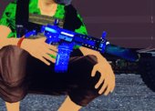 M4A1 BLUE SPACE SILENCED, REPLACES MP5