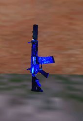 M4A1 BLUE SPACE SILENCED, REPLACES MP5