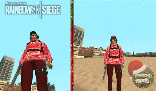 R6S Ela with Christmas Outfit (GTA Online MP Female)