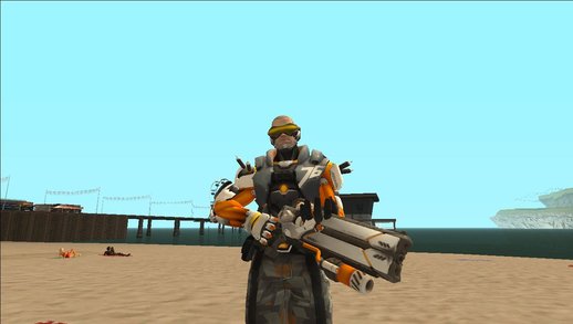 Cyborg 76 + Pulse Gun From Overwatch 