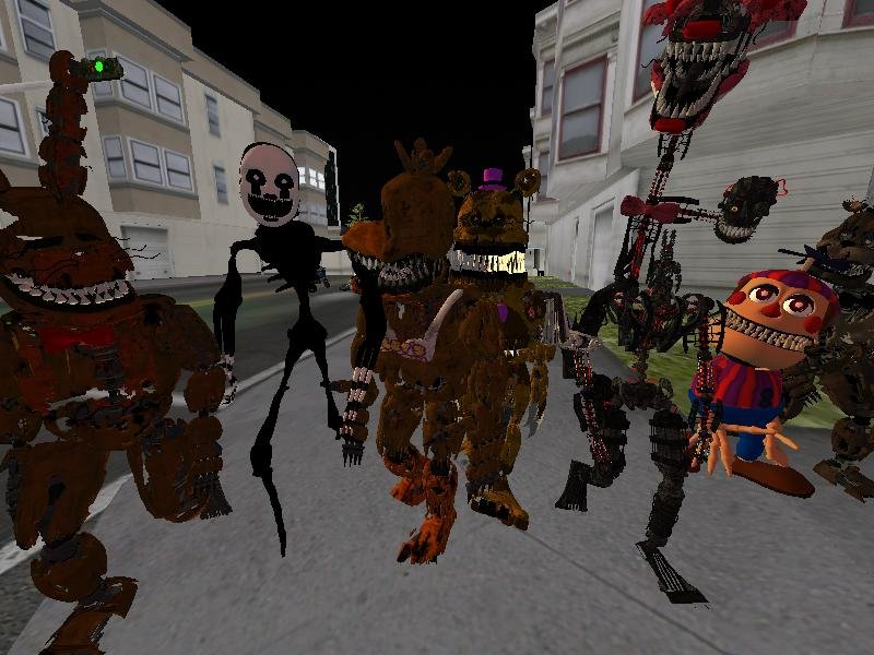 GTA San Andreas Five Nights at Freddy's 4 Ultimate Skin Pack Mod