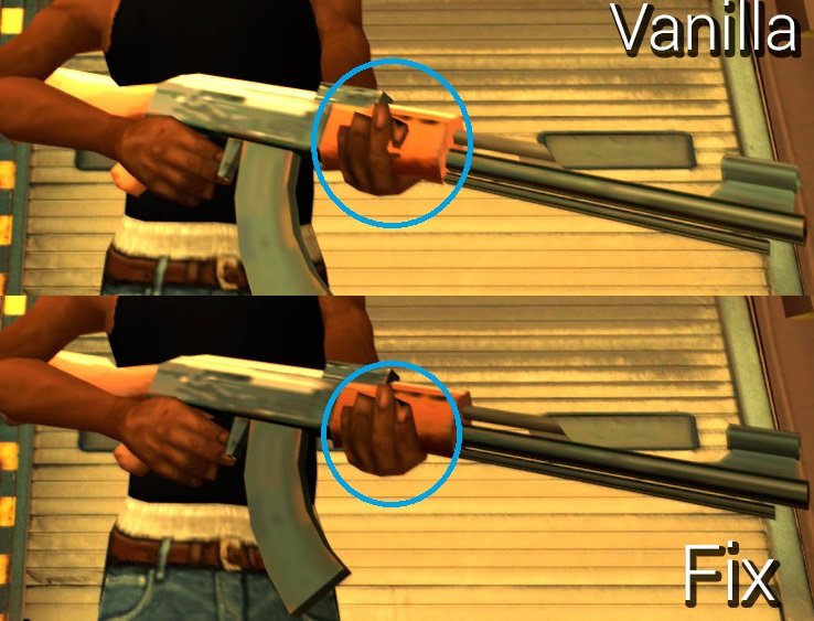 Weapon hacks for GTA San Andreas