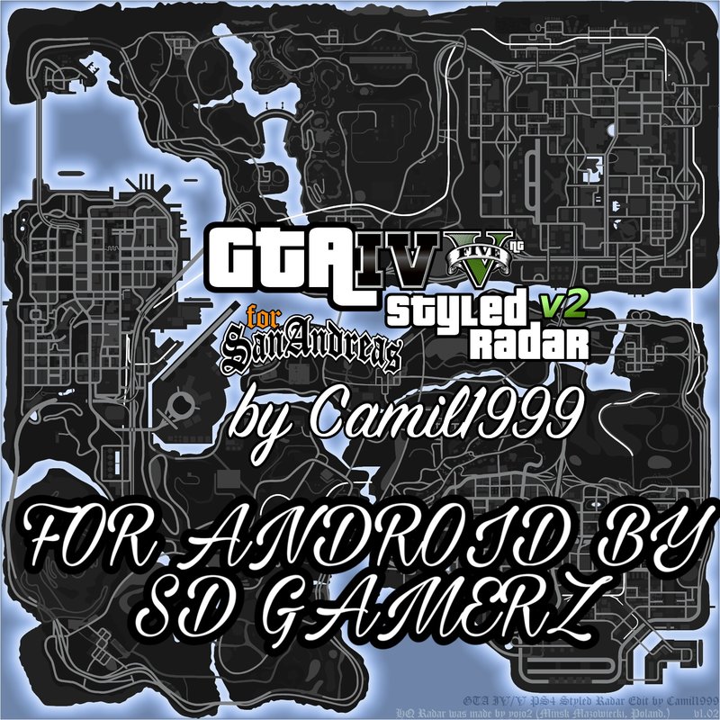 Download Radar, map and icons in the style of GTA 5 [GTA 3, VC, SA] for GTA  San Andreas: The Definitive Edition