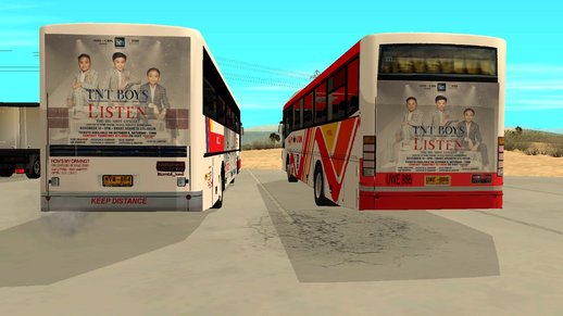 Philippine BUS with TNT BOYS Bus AD