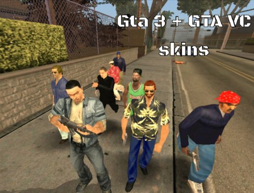 GTA 3 and VC Skins