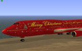 Boeing 747-400 Christmas