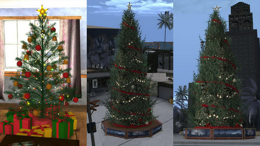 GTA V Christmas (New Year) Trees