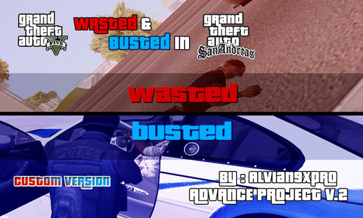 GTA 5 Wasted and Busted Screen in SA