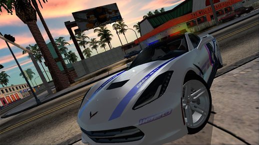 Chevrolet Corvette C7  Stingray Itasha Police