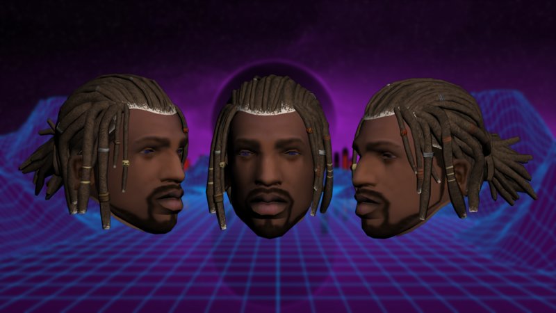 GTA San Andreas New Hairstyle 2019 For Cj Mod 