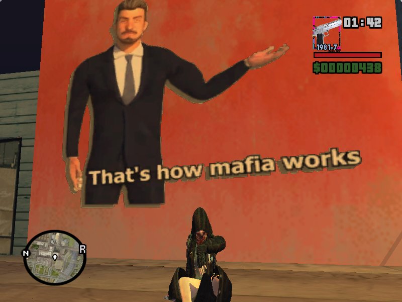 GTA San Andreas Mafia City Meme Wall Mod - GTAinside.com