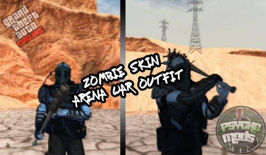 Zombie skin with Arena War Outfit