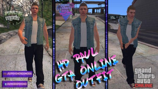 HD Paul with GTA Online Outfit