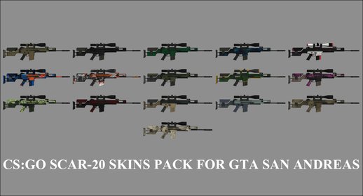 CS-GO SCAR-20 Skins Pack