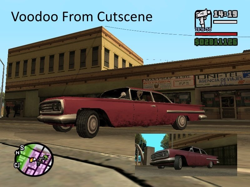 Voodoo  GTA San Andreas Vehicle Stats & Locations