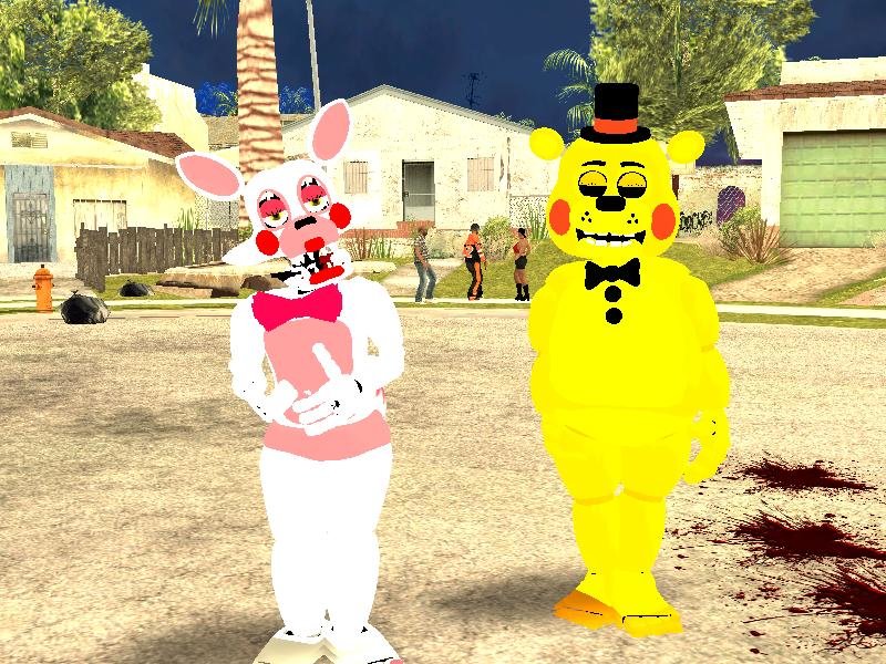 GTA San Andreas Five Nights at Freddys 2 Skin Pack Mod 