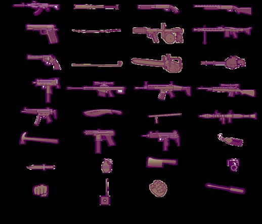 Icon Pack In Style Vice City