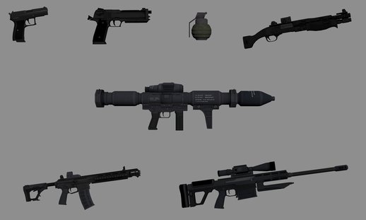 Binary Domain Weapons Minipack