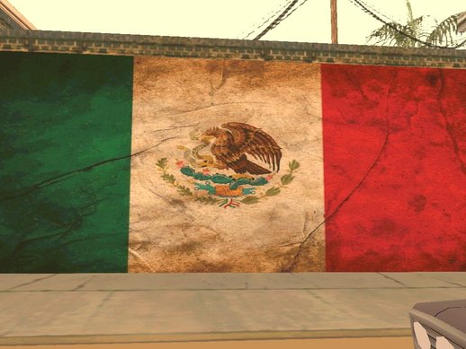 Graffiti De La Bandera De Mexico