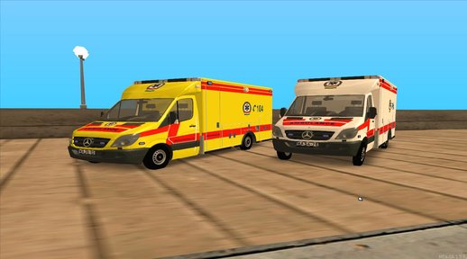 Mercedes Benz Sprinter V2 Magyar mentőautó