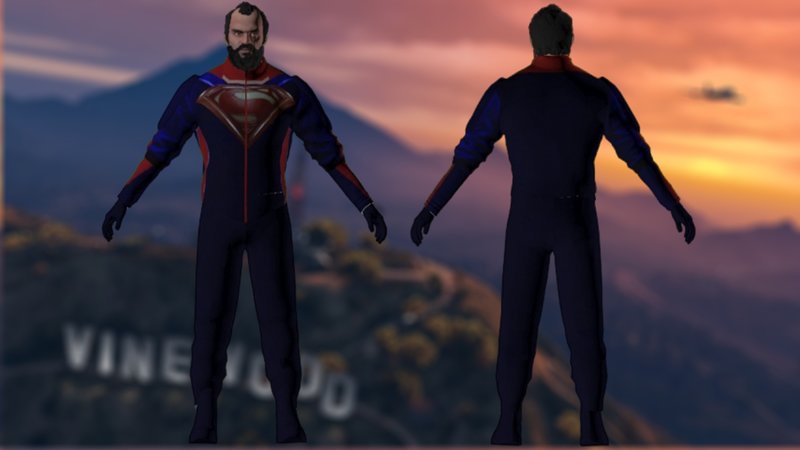 GTA San Andreas Superman Outfit for Trevor  Mod 