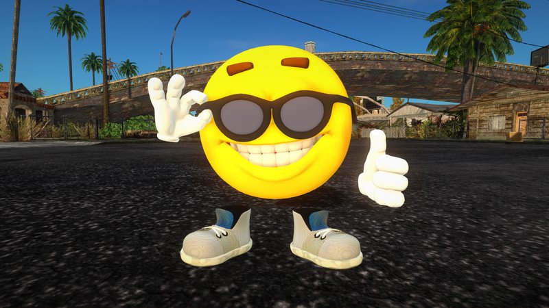 GTA San Andreas Moyai/Moai Emoji Mod 