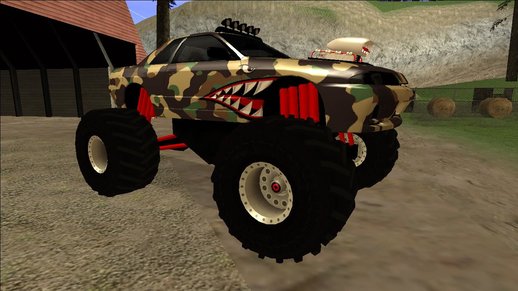 Nissan Skyline R32 Monster Truck Camo Shark