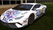 Lamborghini Huracan Performante 2018 bilibili Itasha for mobile