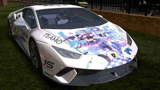 Lamborghini Huracan Performante 2018 bilibili Itasha for mobile