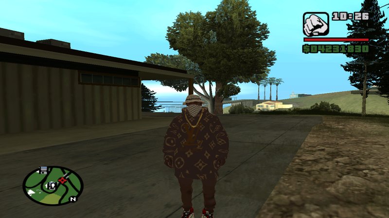 Realistic Supreme X Louis Vuitton Hoodie for GTA San Andreas