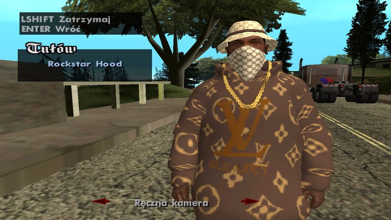 Realistic Supreme X Louis Vuitton Hoodie for GTA San Andreas