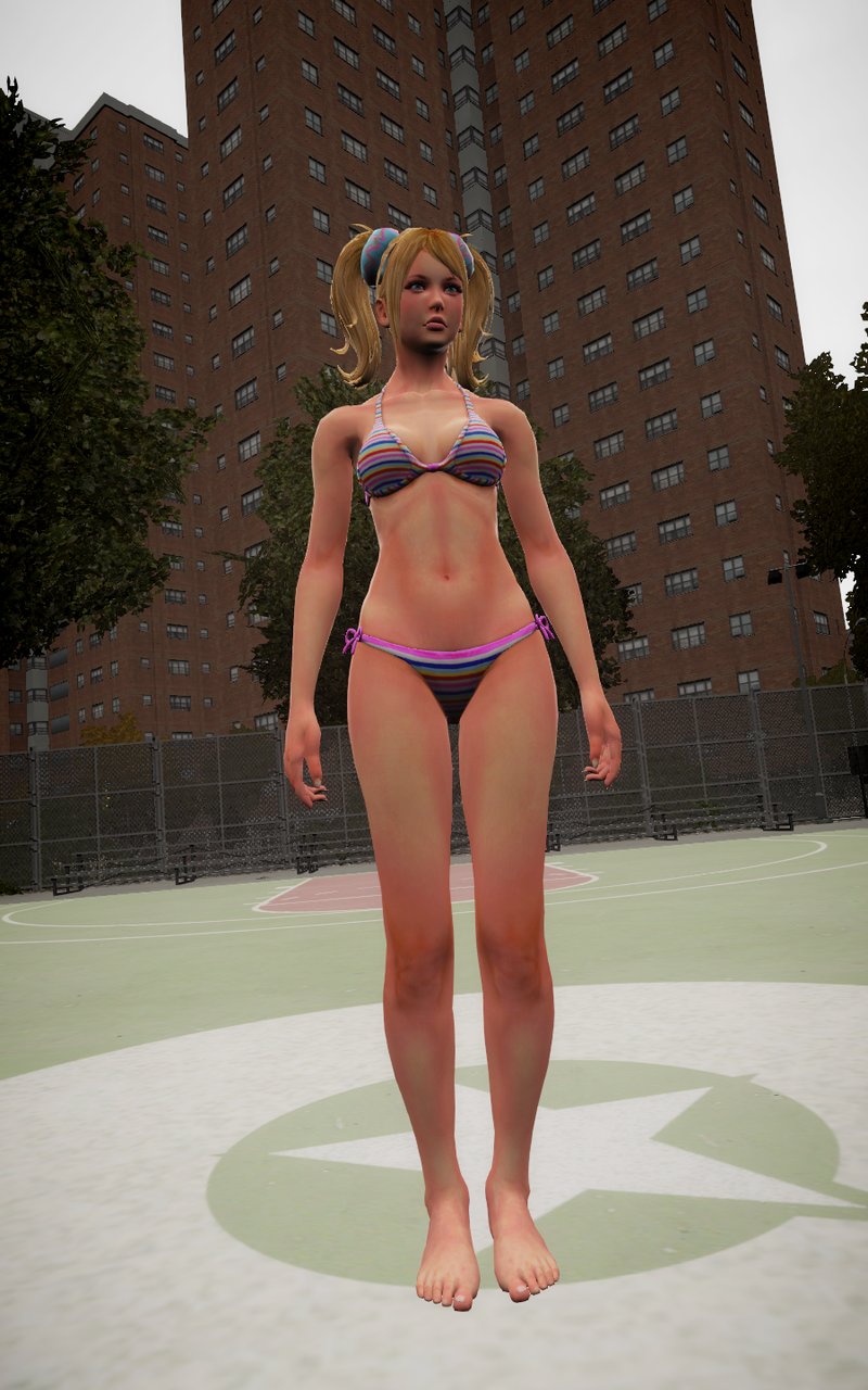 GTA 4 Juliet Starling (Striped Bikini) Mod - GTAinside.com