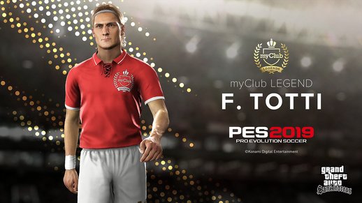 Totti (legend) from Pro Evolution Soccer 2019