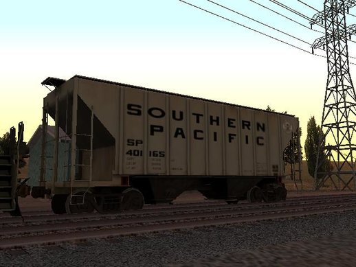 Hopper 2-Bay Cement White Southern Pacific