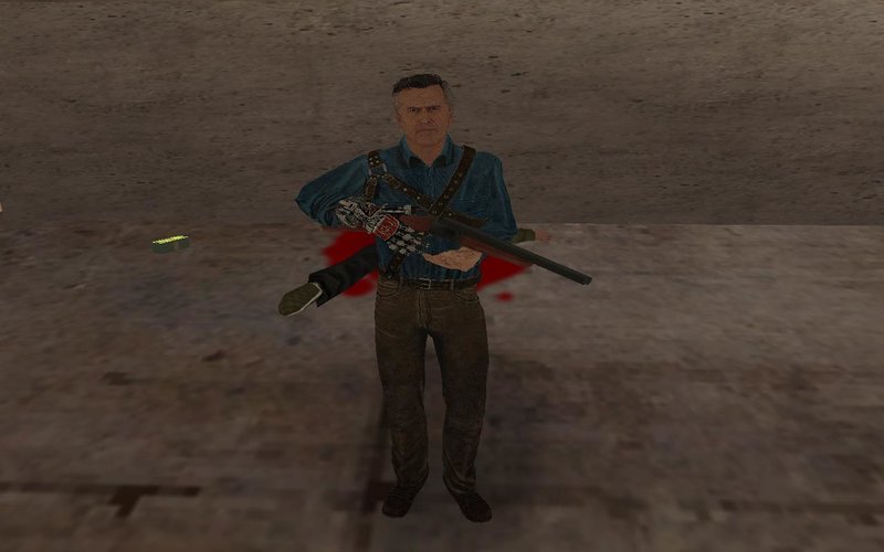 GTA San Andreas Ash Williams Skin Pack from 'Evil Dead: Regeneration' Mod 