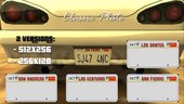 GTA V License Plates to GTA SA (old version)