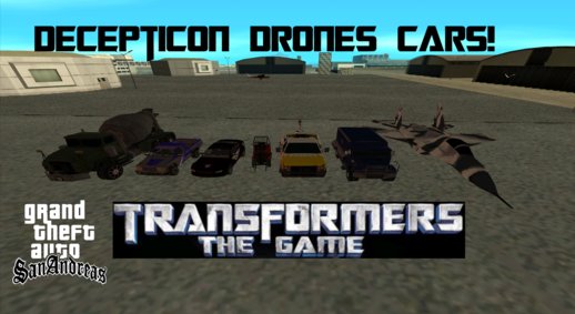 Transformers The Game Decepticons and Autobot Drones Cars!