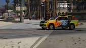 Portuguese Lifeguard ISN - Volkswagen Amarok 3.0 v6 [ Replace & AddOn / Livery ] v1.0