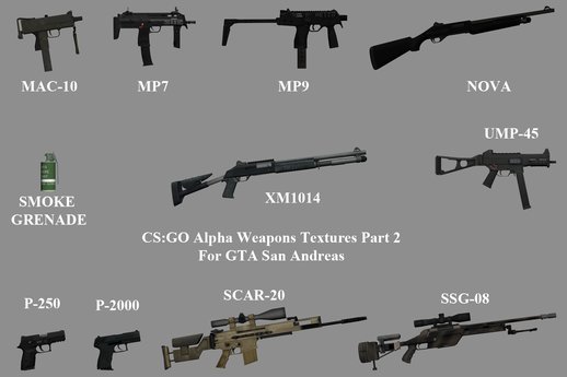 CS:GO Alpha Weapons Textures Part 2
