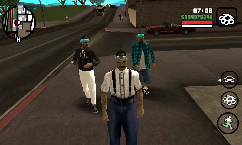 GTA San Andreas San Fierro Rifa Tags Restored For Mobile Mod