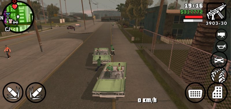 GTA San Andreas Grove SF Gang Ride for Android Mod - GTAinside.com