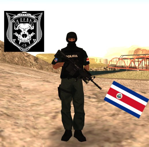 U.E.A Oficial Costa Rica Police Skin