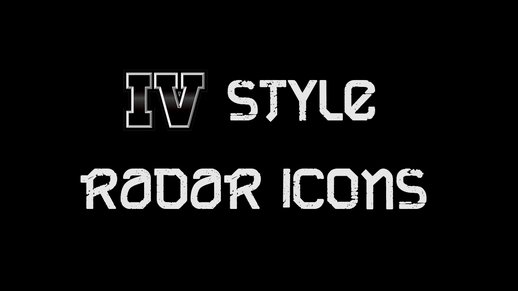 GTA IV Style Radar Icons