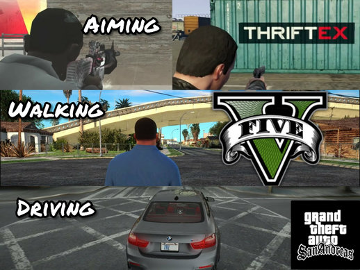 GTA V Full Camera Style For GTA SA