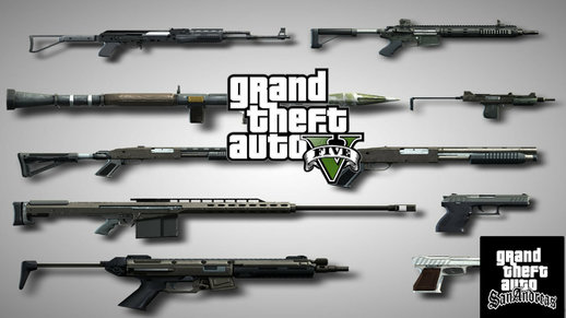 GTA V Weapon Sounds Pack FOR GTA SA