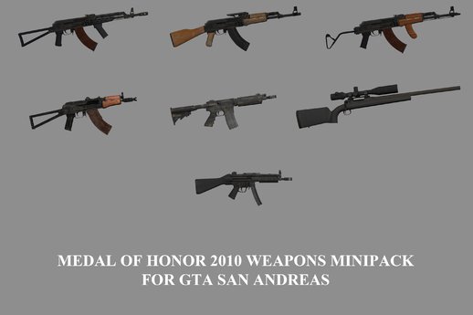 Medal of Honor 2010 Weapons Minipack