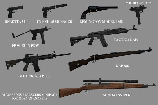 7th Weapons Replacers Minipack 