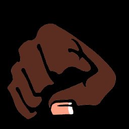 Colored HD Fist Icon