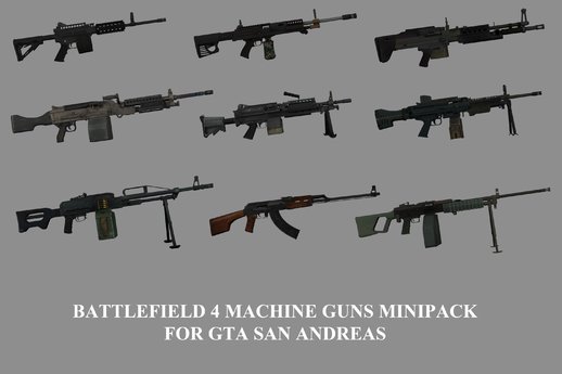 Battlefield 4 Machine Guns Minipack